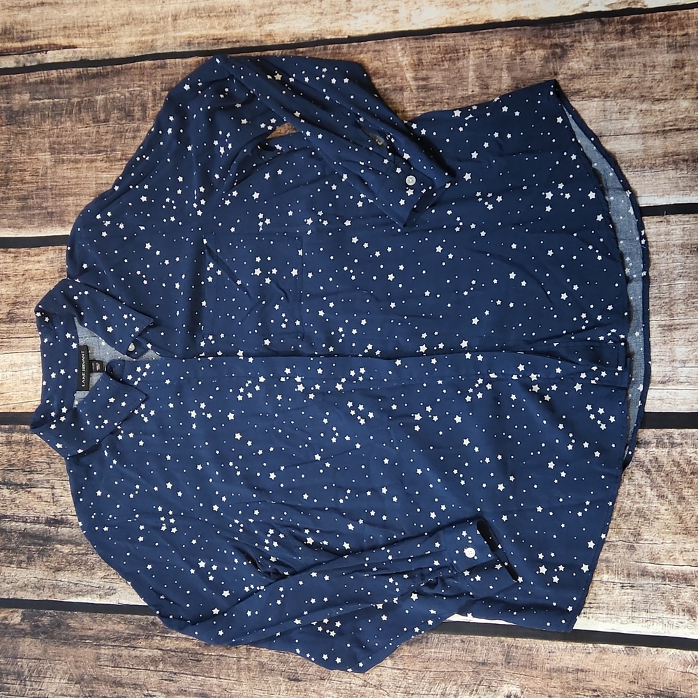 Lane Bryant Star Print Button down Size 14/16